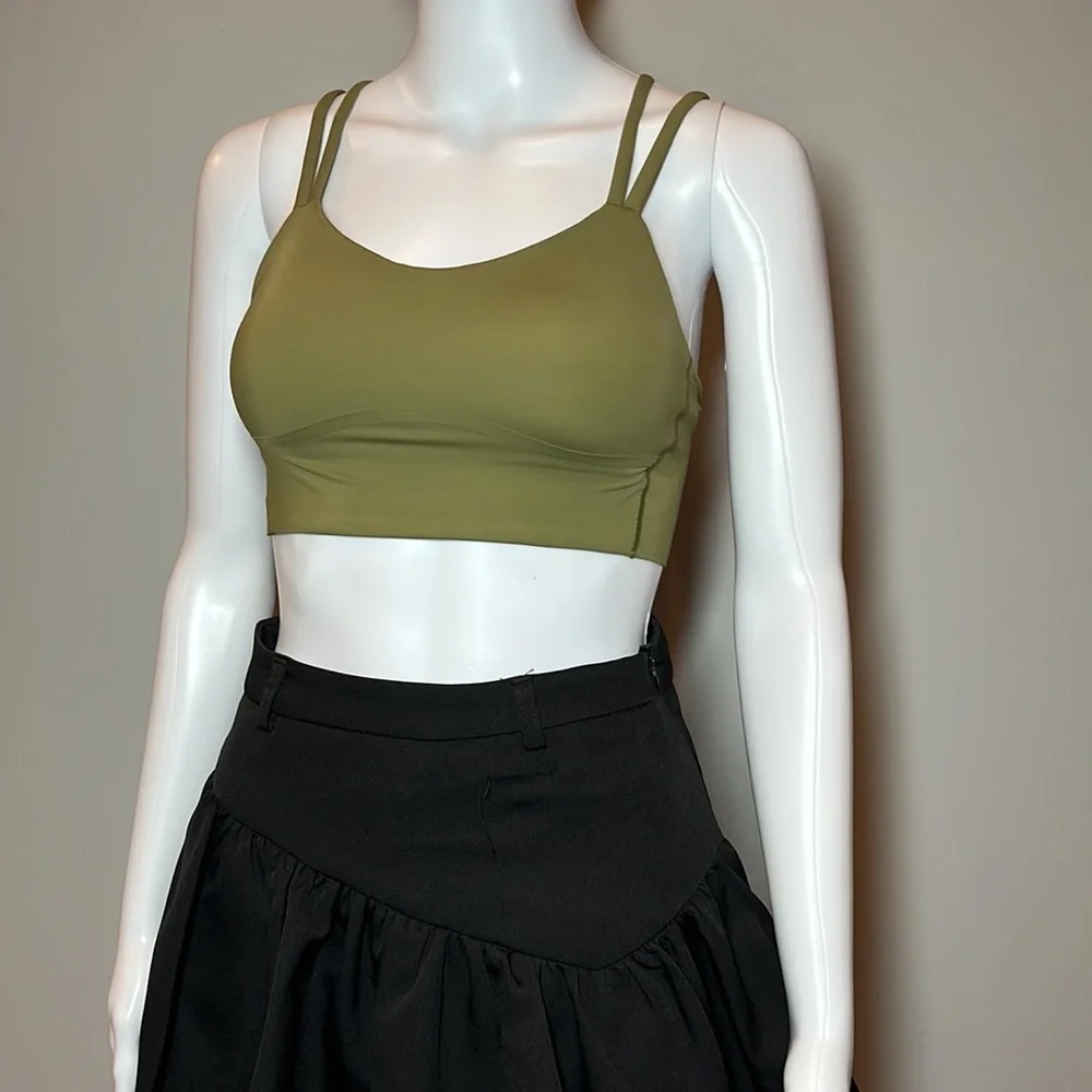 Lululemon Like a Cloud Bra Long Line B/C Cup Size 4 in Rosemary Green - Picture 4 of 7